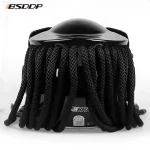 Predator Fiber glass Motorcycle Helmet Full Face Iron Warrior Man unique stylish flip up Helmet moto with LED spotlight - Image 4