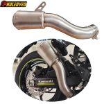 Titanium Alloy Z900 12-21 Motorcycle Muffler Exhaust Link Pipe Slip-on Marmitta Moto Exhaust Muffler Z900 Exhaust Muffler Escape